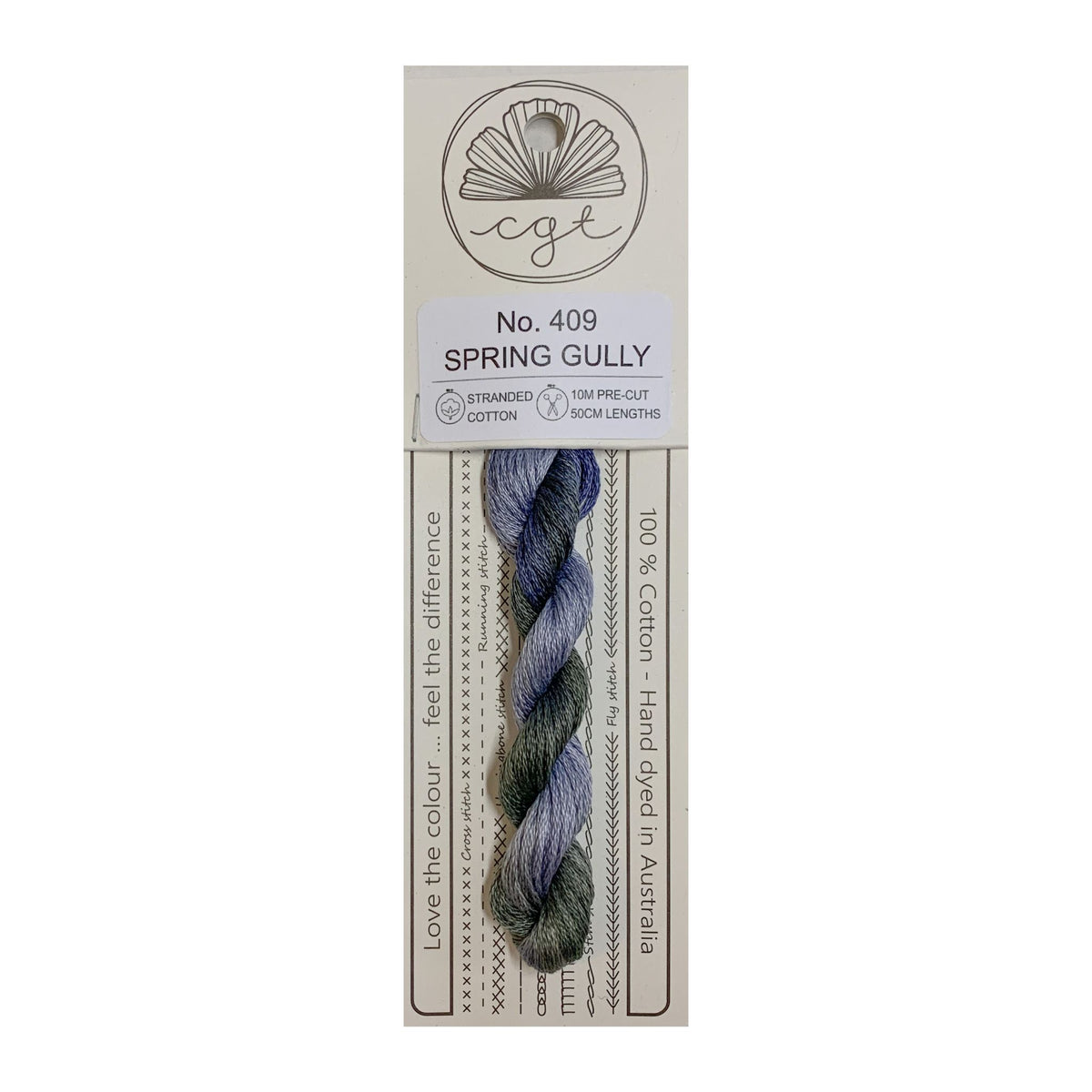 409 Spring Gully stranded cotton embroidery thread