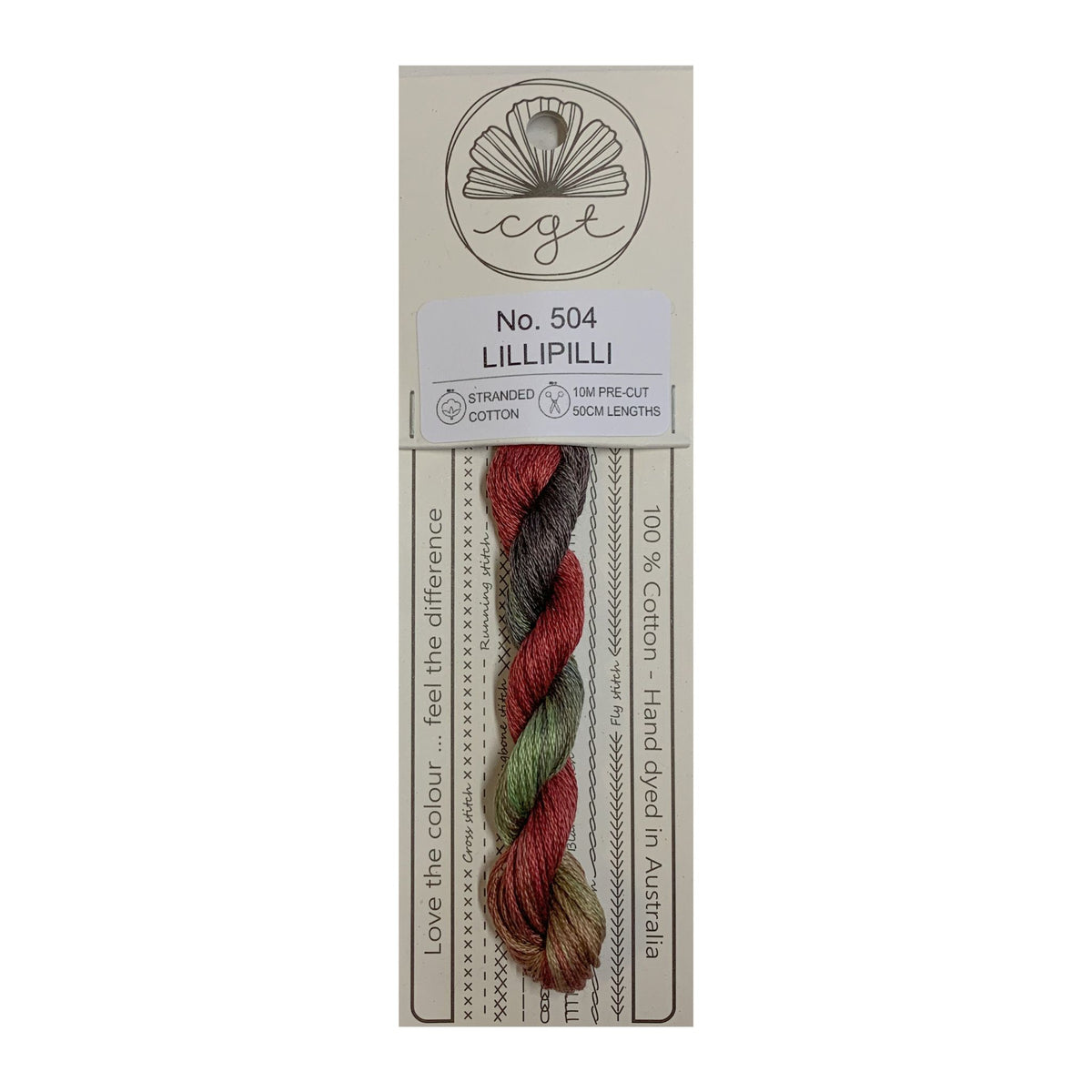 504 Lillipilli stranded cotton embroidery thread