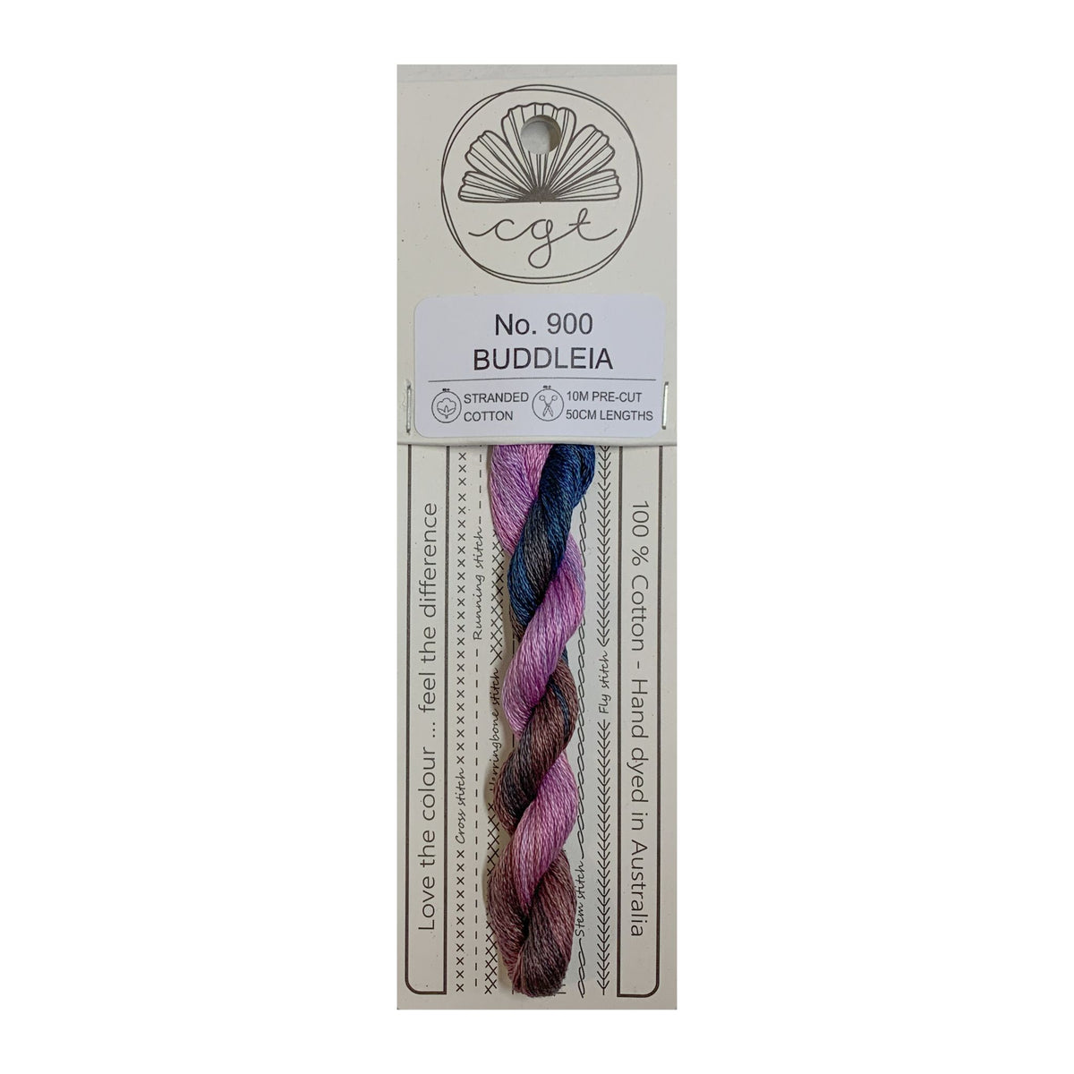900 Buddleia stranded cotton embroidery thread