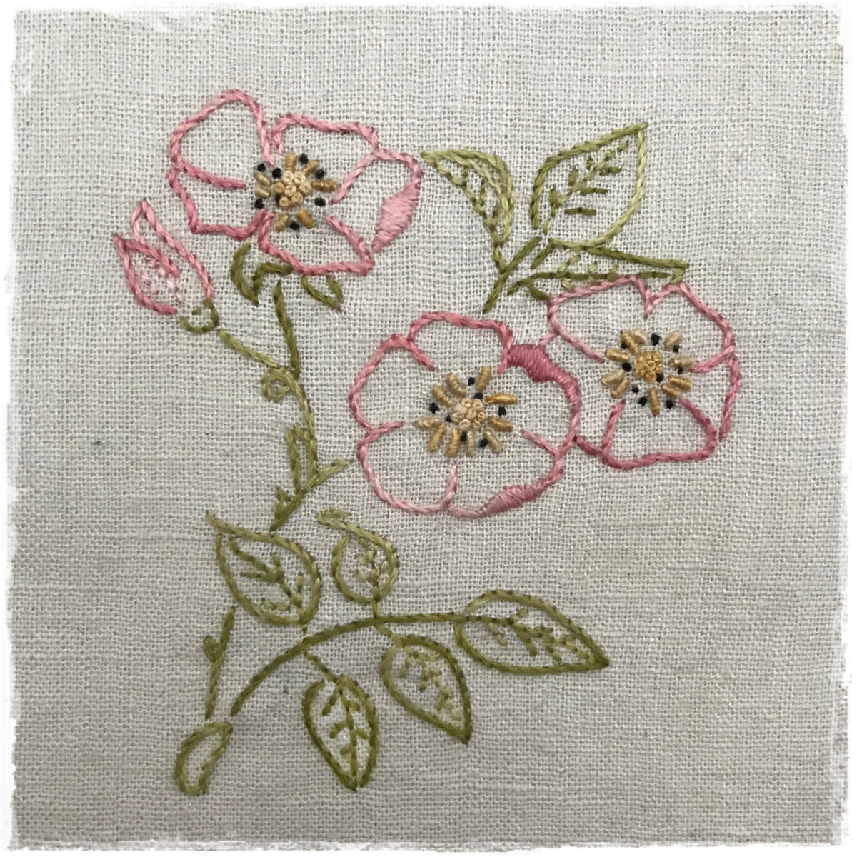 WILD ROSE HAND EMBROIDERY PATTERN - DIGITAL DOWNLOAD