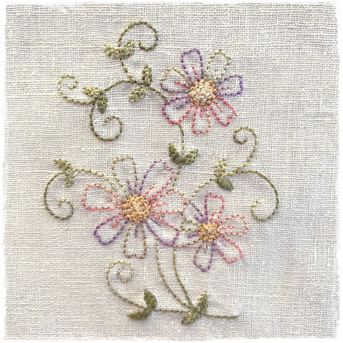 PETUNIA FLOWER HAND EMBROIDERY PATTERN - DIGITAL DOWNLOAD