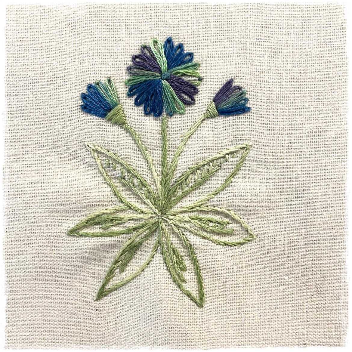 CORNFLOWER HAND EMBROIDERY PATTERN - DIGITAL DOWNLOAD