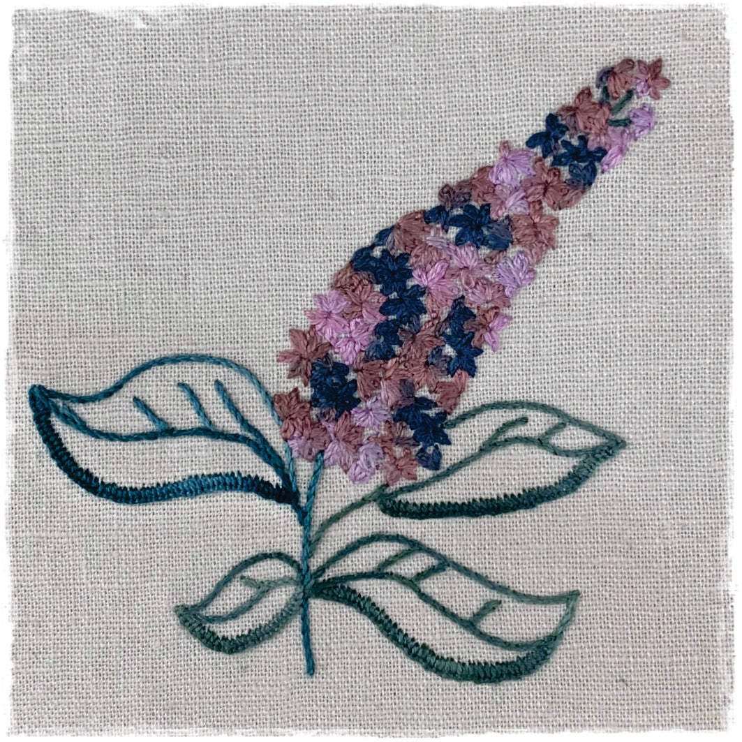 LILAC FLOWER HAND EMBROIDERY PATTERN - DIGITAL DOWNLOAD