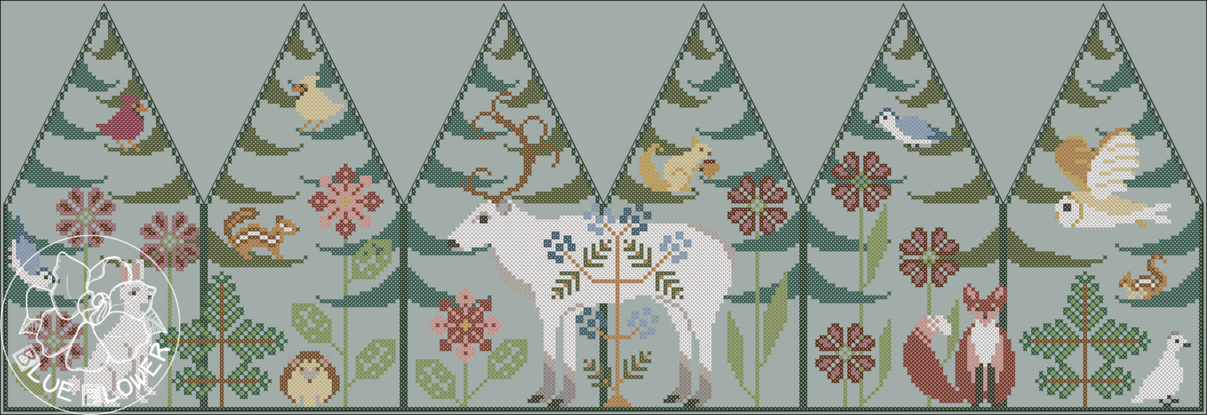THE BLUE FLOWER - FESTIVE FOREST