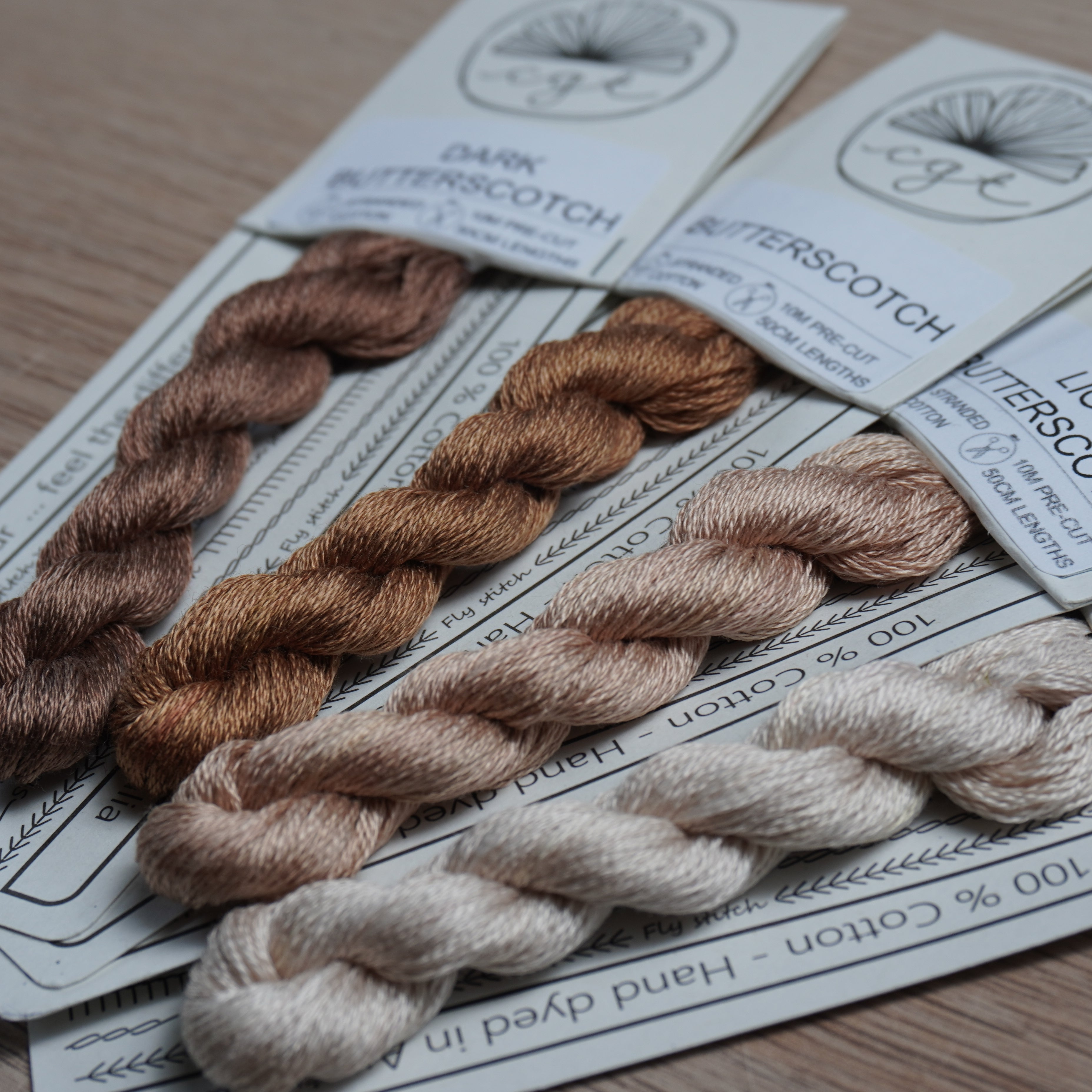 EMBROIDERY THREAD GRADIENT PACK - BUTTERSCOTCH