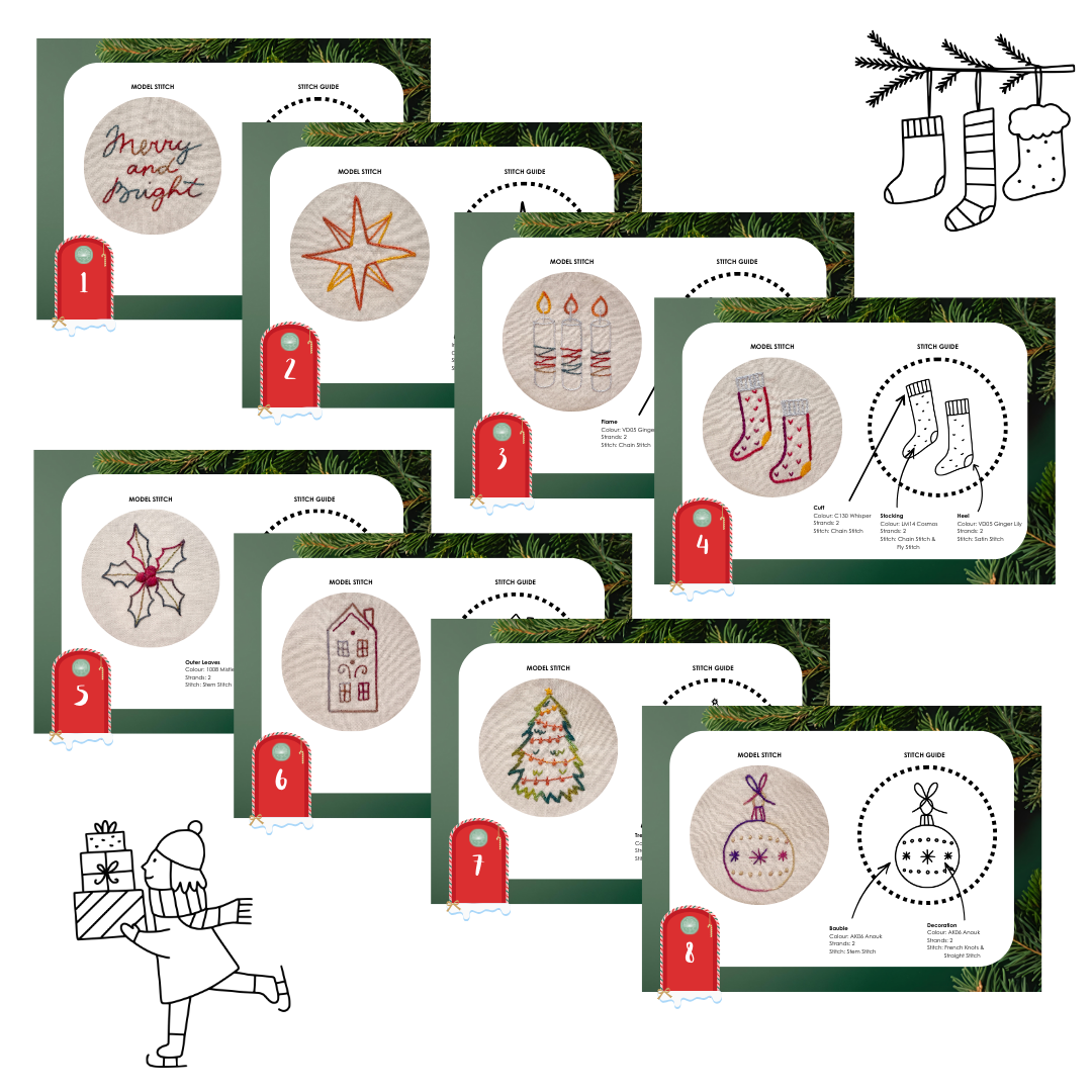 CHRISTMAS ADVENT 2025 PDF 24 PATTERN SET