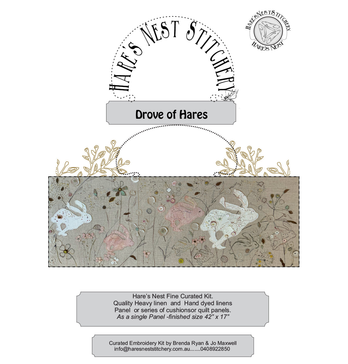 HARES NEST - A DROVE OF HARES