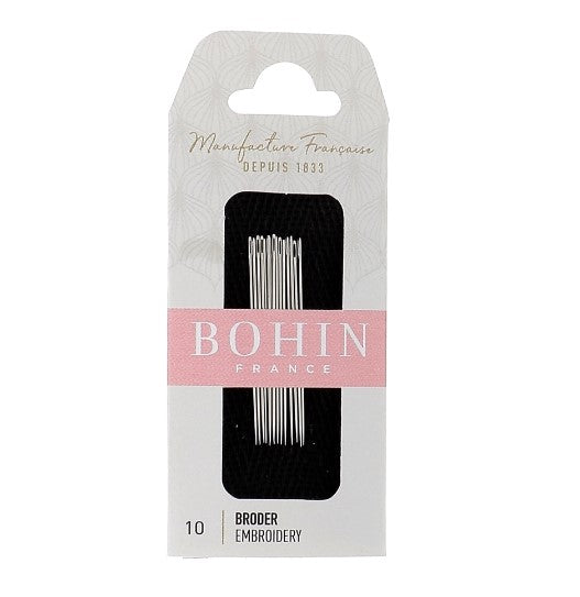 Bohin embroidery/cross stitch needle size 10