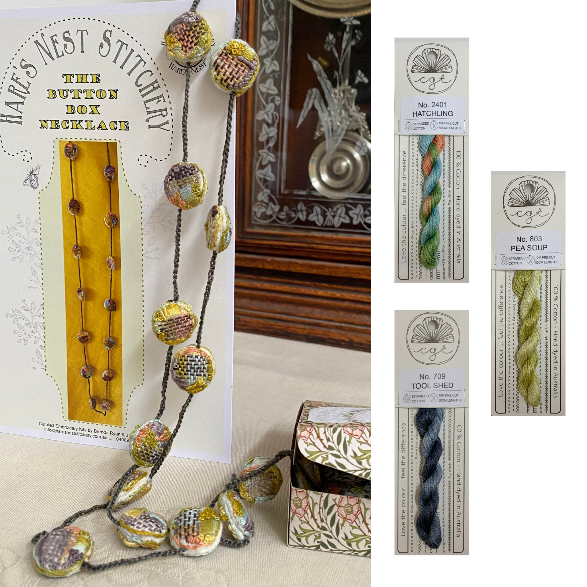 HARES NEST - THE BUTTON BOX NECKLACE