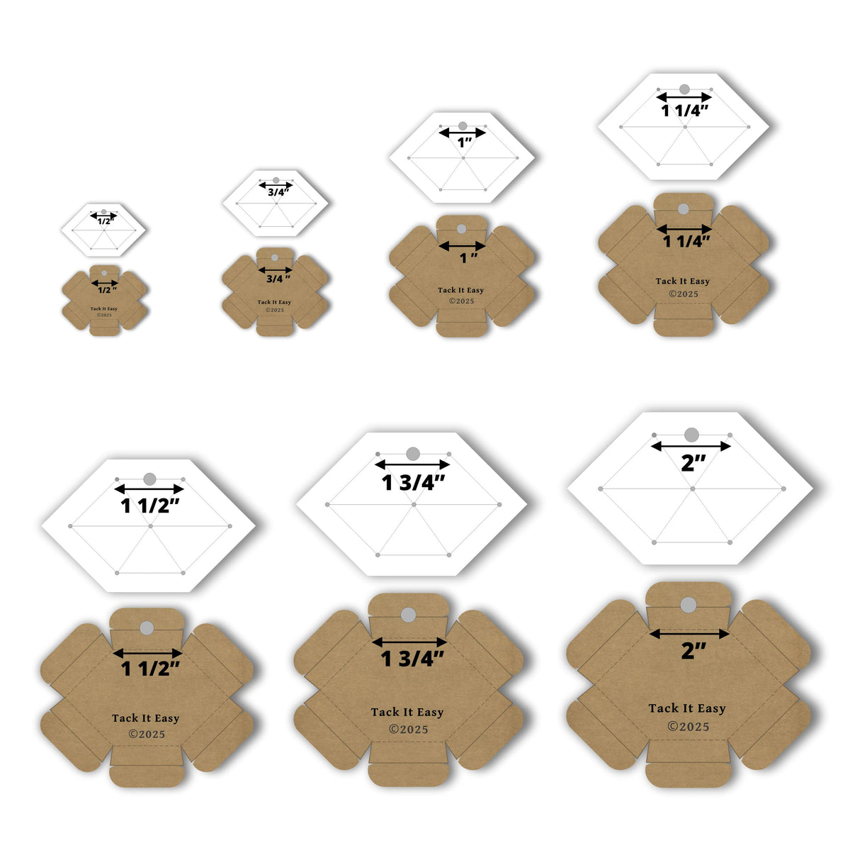 TACK IT EASY HONEYCOMB SET - TEMPLATES & GADGETS