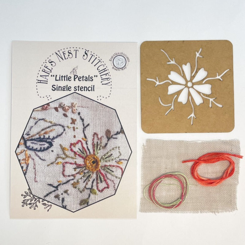 HARES NEST - LITTLE PETALS SINGLE STENCIL