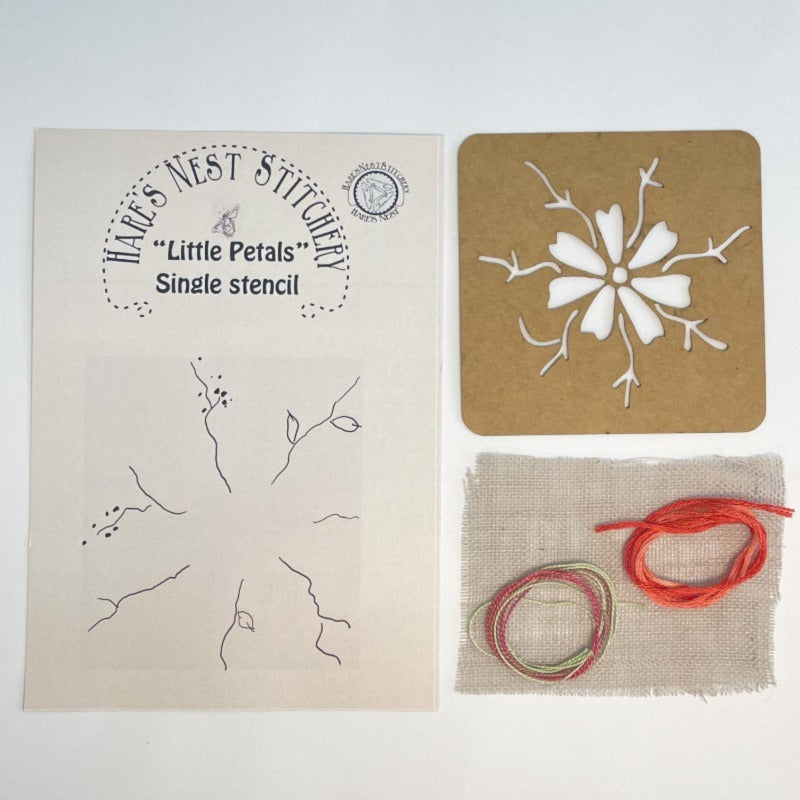 HARES NEST - LITTLE PETALS SINGLE STENCIL