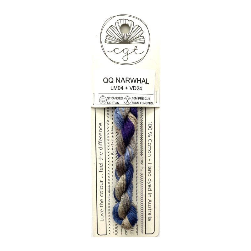DARLING & WHIMSY - QUIRKY QUAKER NARWHAL
