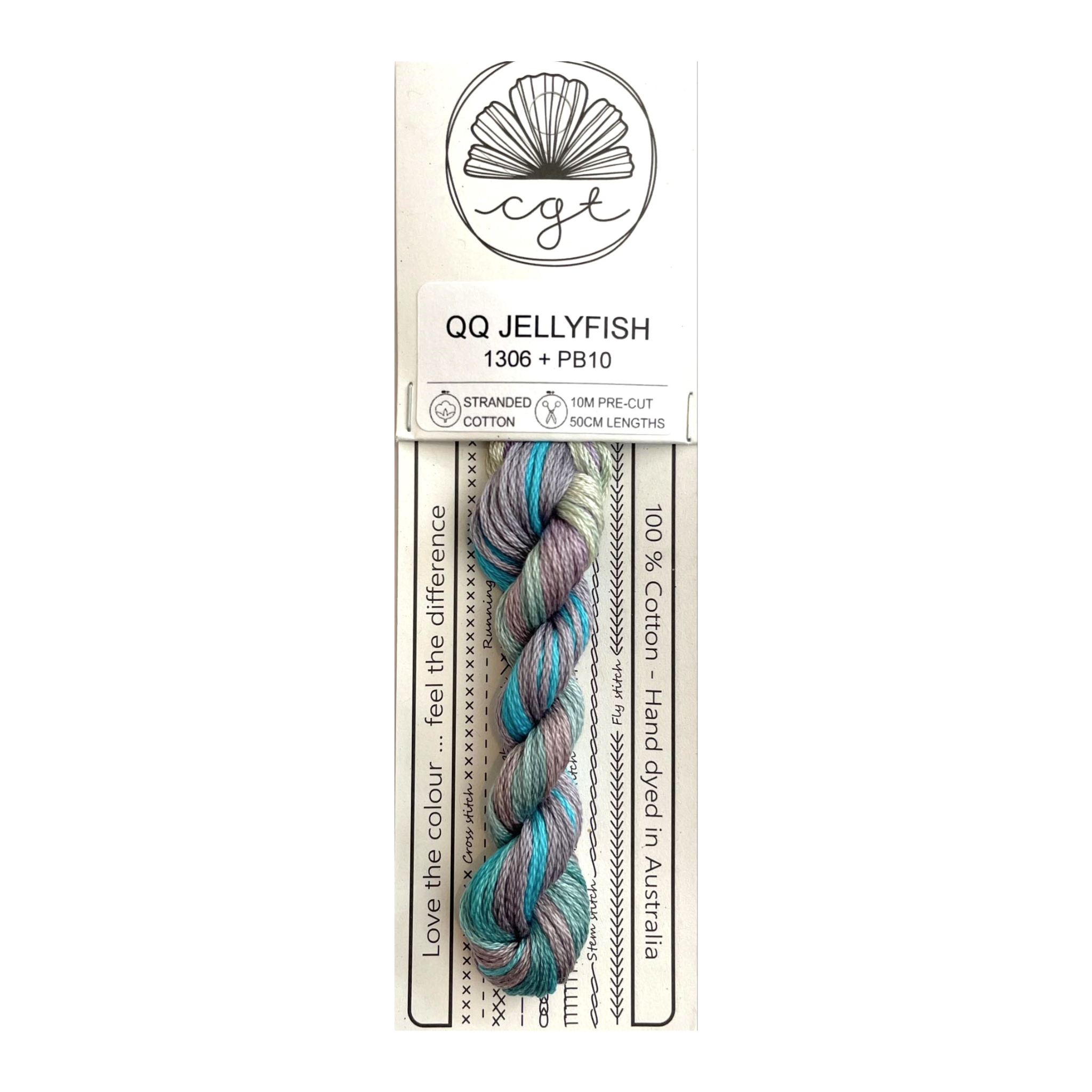 QUIRKY QUAKER JELLYFISH - CHART & THREAD PACK