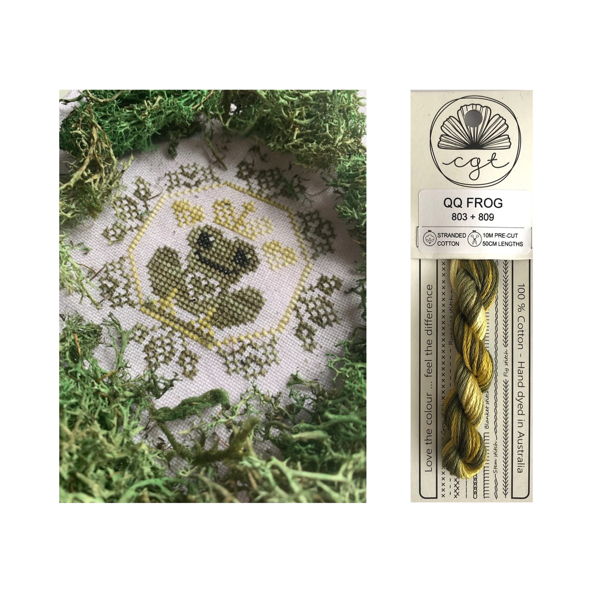 QUIRKY QUAKER FROG - CHART & THREAD PACK