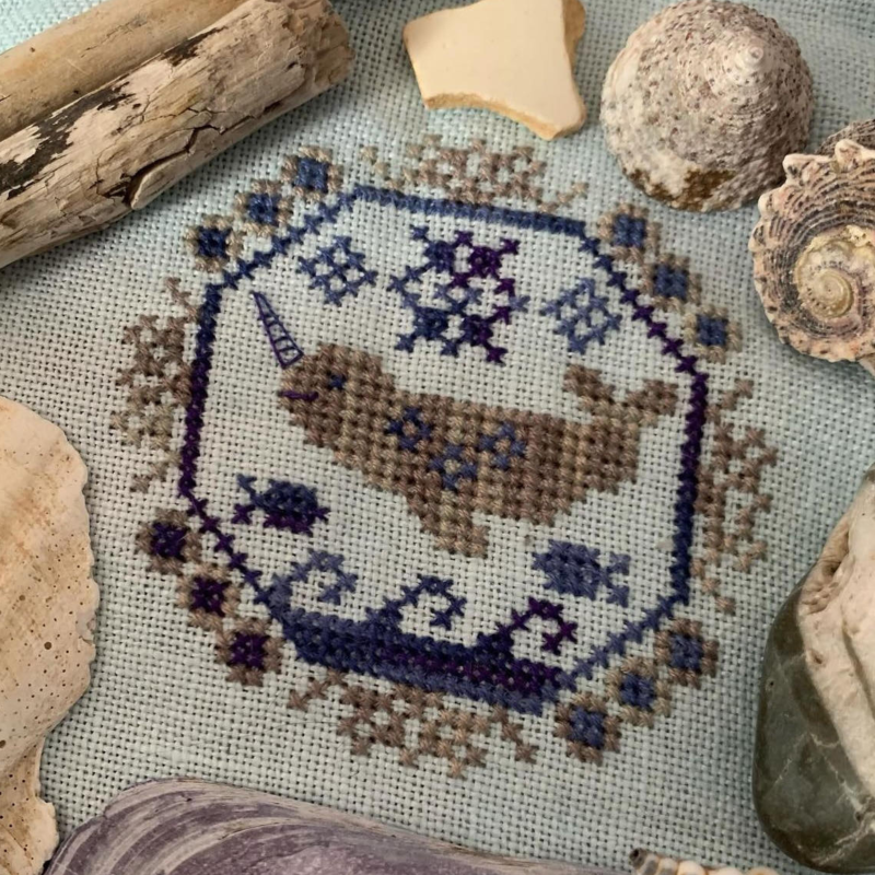 DARLING & WHIMSY - QUIRKY QUAKER NARWHAL