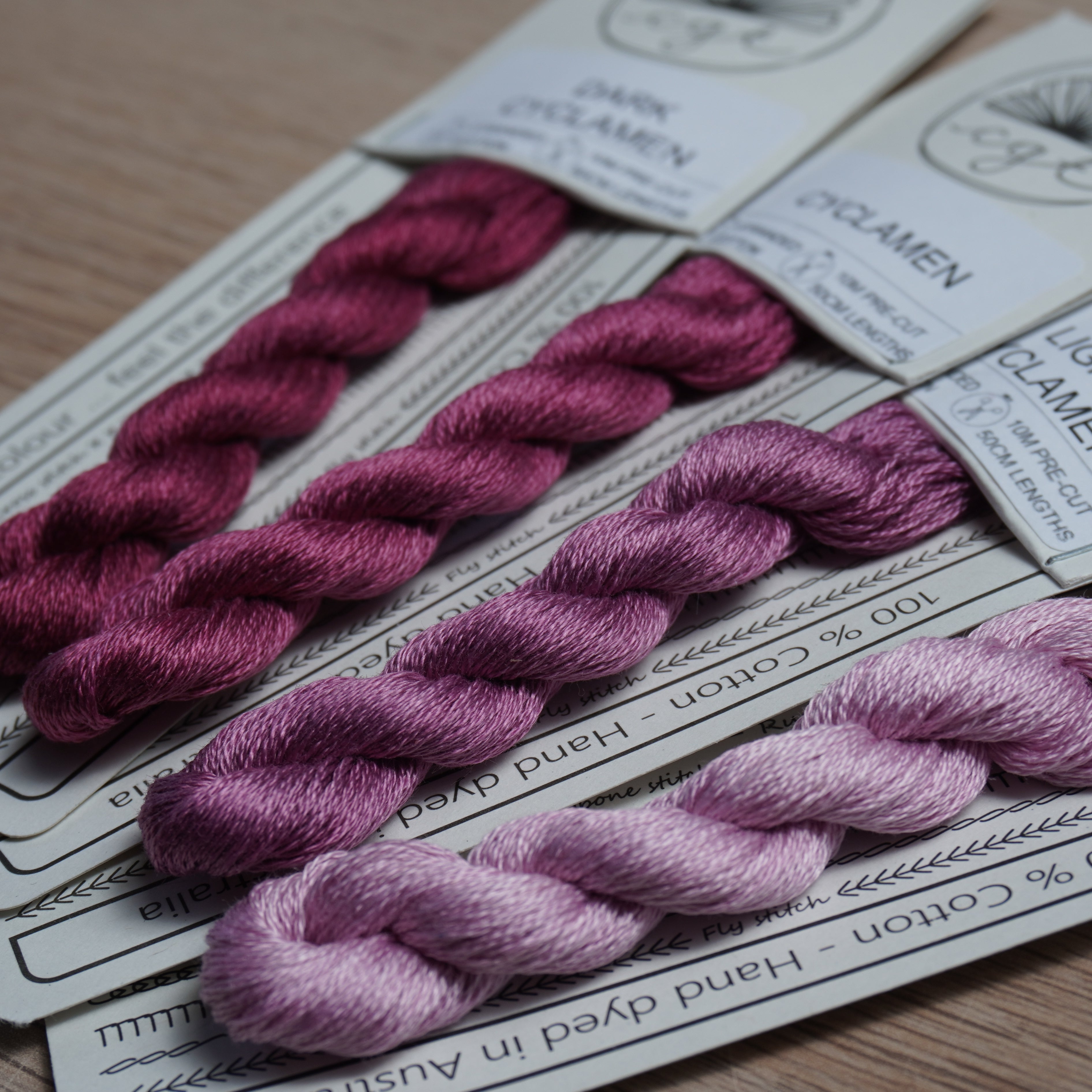 EMBROIDERY THREAD GRADIENT PACK - CYCLAMEN