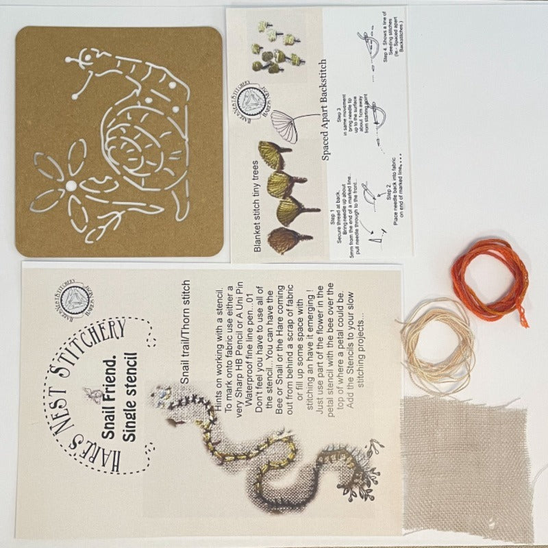 HARES NEST - SNAIL FRIEND SINGLE STENCIL