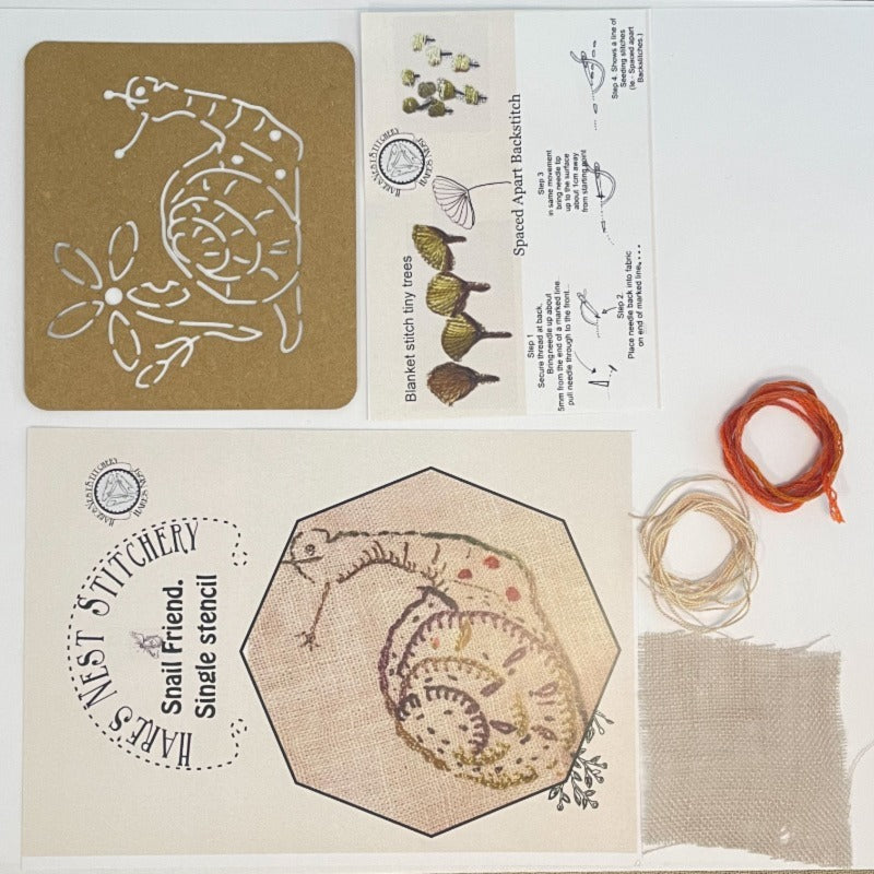 HARES NEST - SNAIL FRIEND SINGLE STENCIL