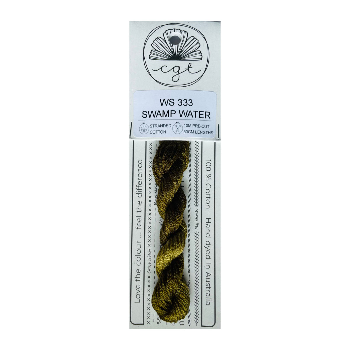 WS 333 Swamp Water stranded cotton embroidery thread