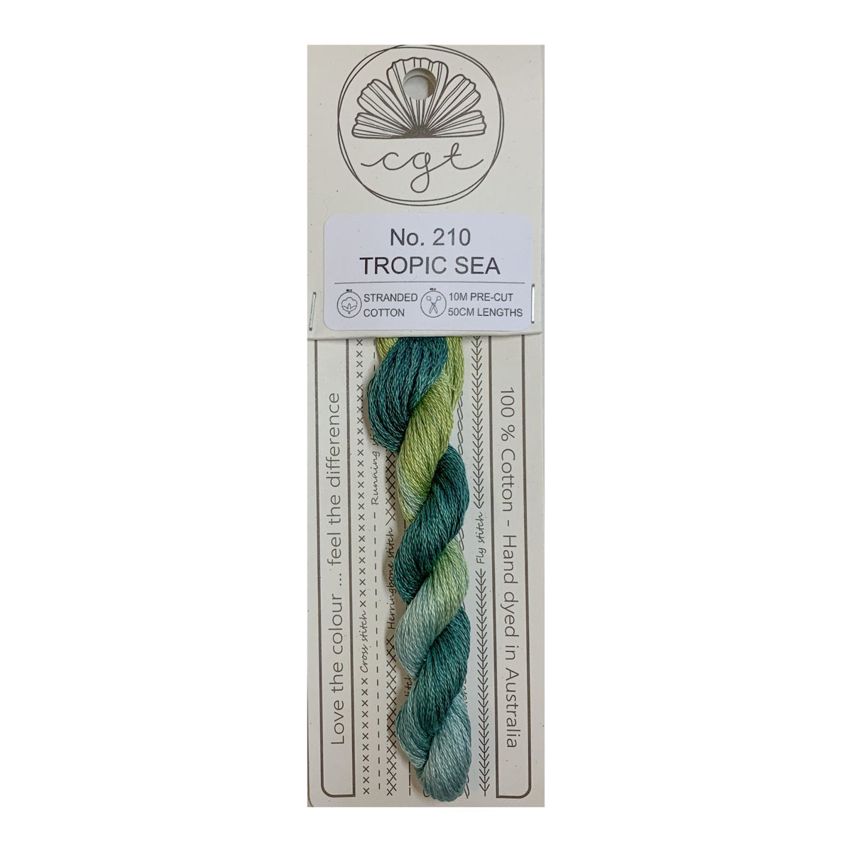 210 Tropic Sea stranded cotton embroidery thread