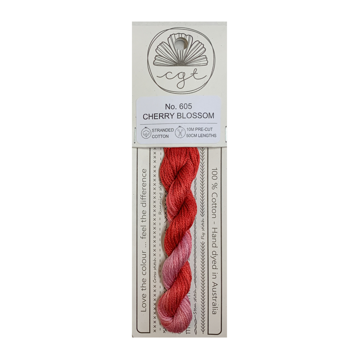 605 Cherry Blossom stranded cotton embroidery thread
