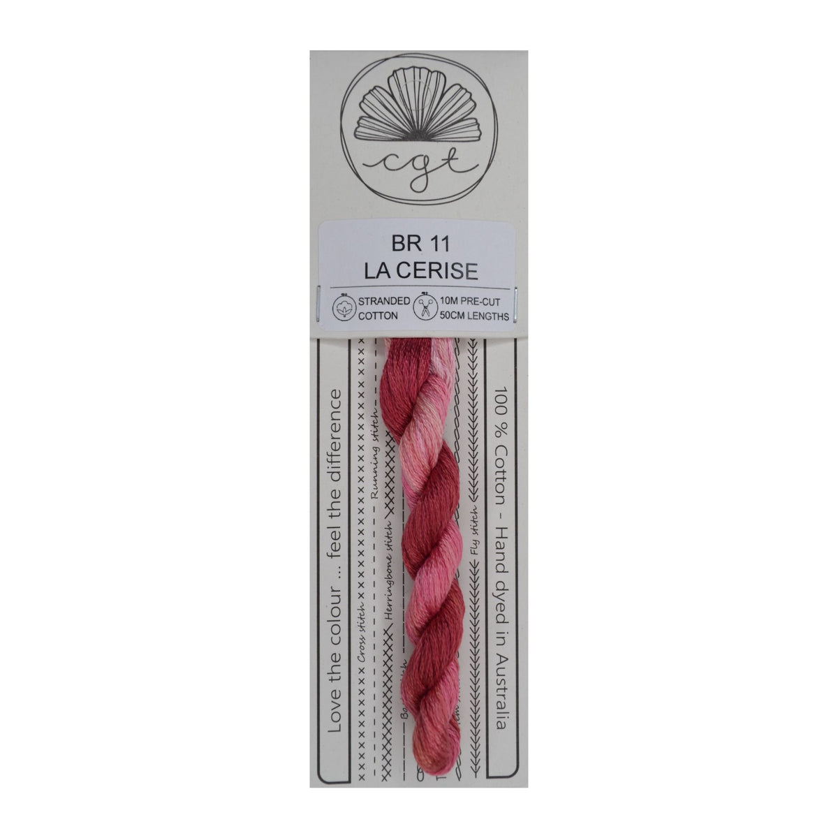 BR 11 La Cerise stranded cotton embroidery thread