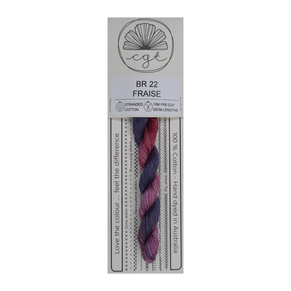 BR 22 Fraise stranded cotton embroidery thread
