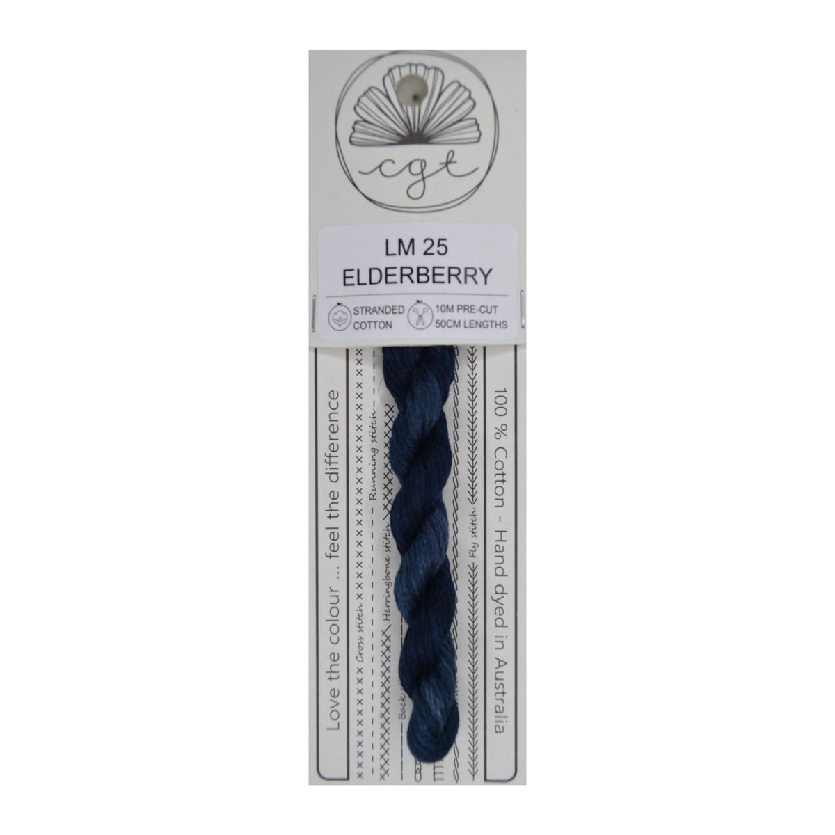 LM 25 Elderberry stranded cotton embroidery thread