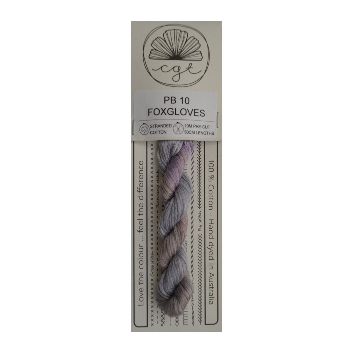 PB 10 Foxgloves stranded cotton embroidery thread