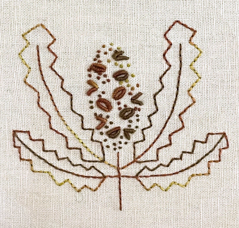 Leaf Embroidery Patterns &amp; Designs