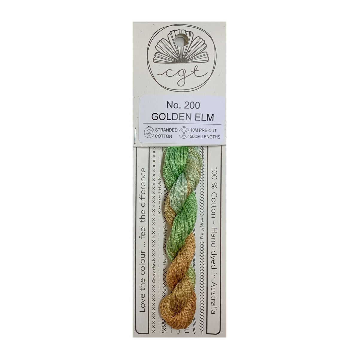 200 Golden Elm stranded cotton embroidery thread