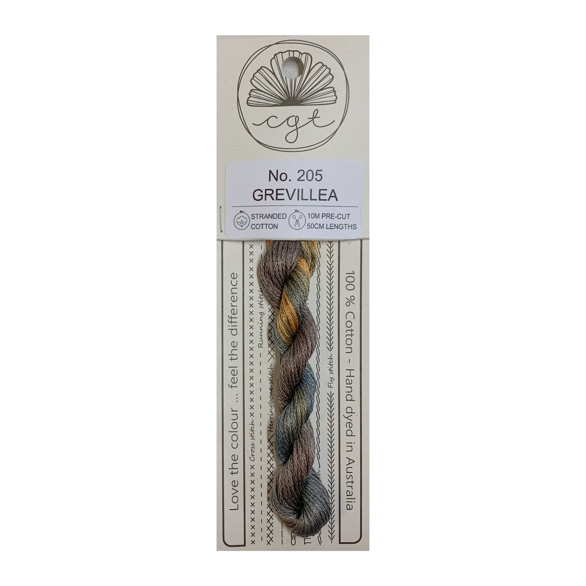 205 Grevillea stranded cotton embroidery thread