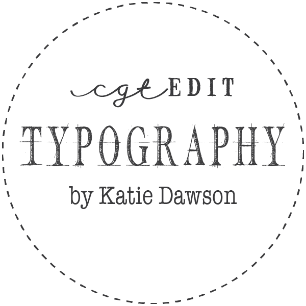Typography by Katie Dawson logo