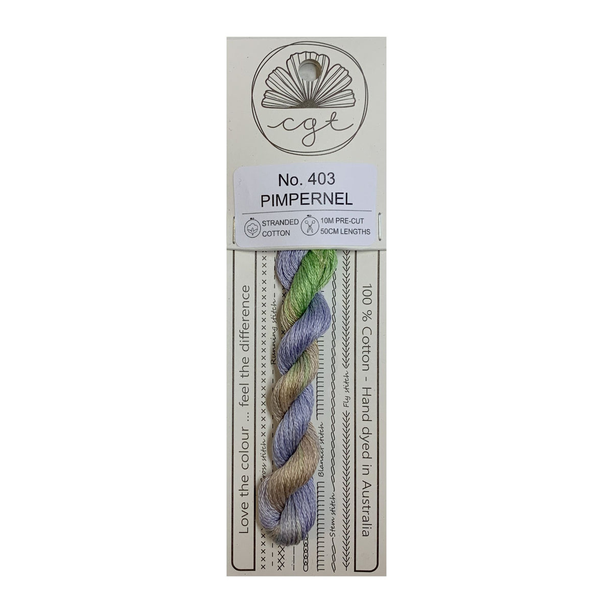403 Pimpernel stranded cotton embroidery thread
