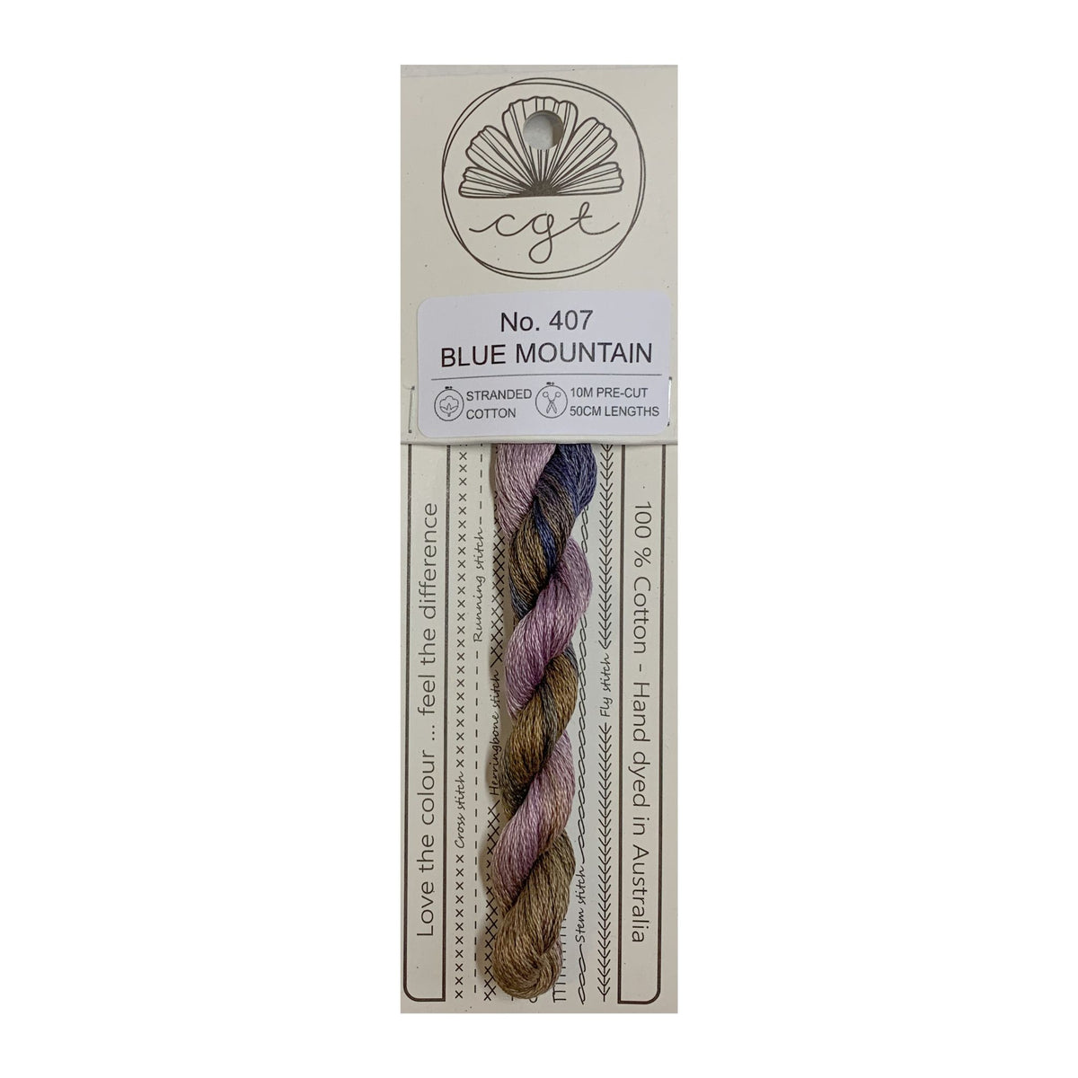 407 Blue Mountain stranded cotton embroidery thread