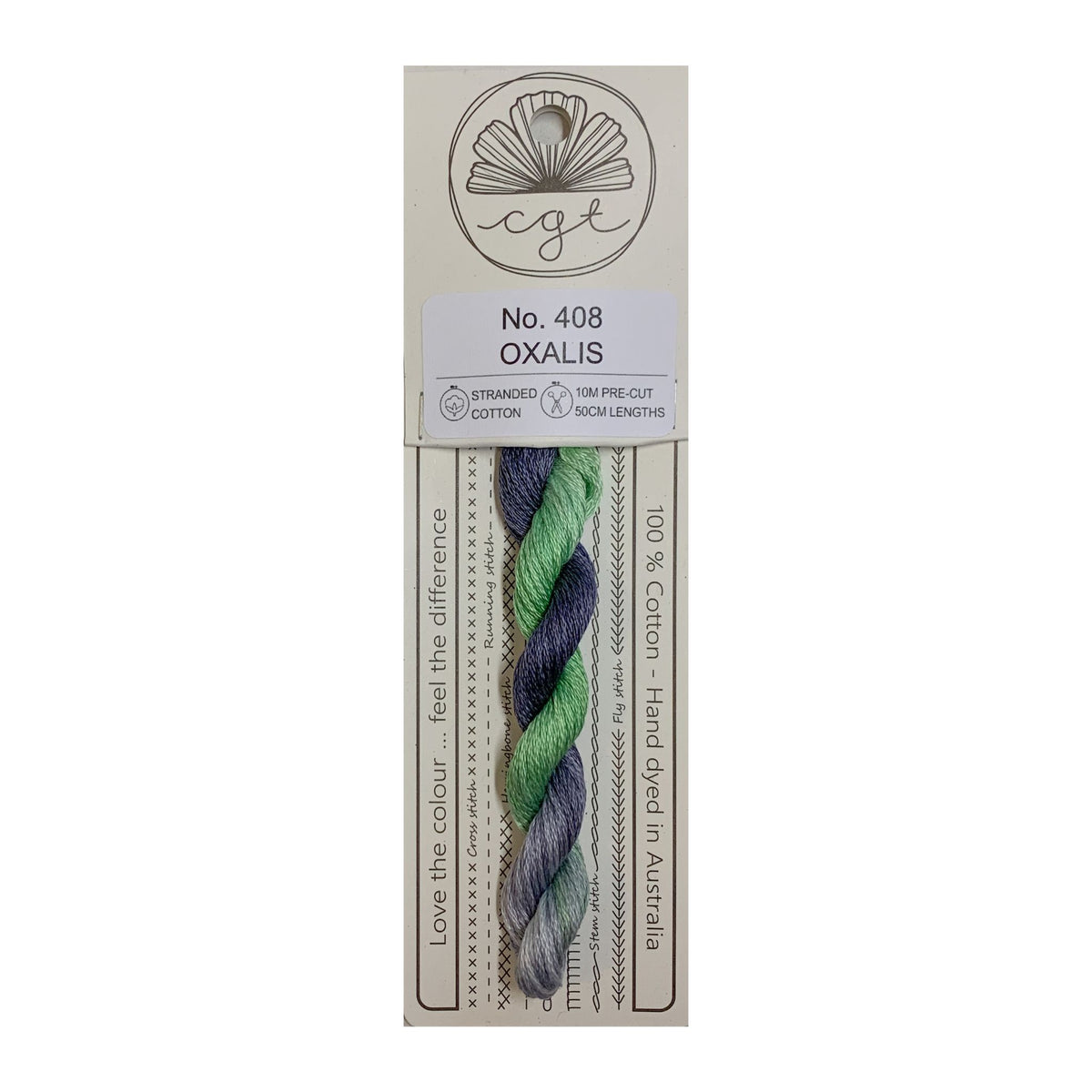 408 Oxalis stranded cotton embroidery thread