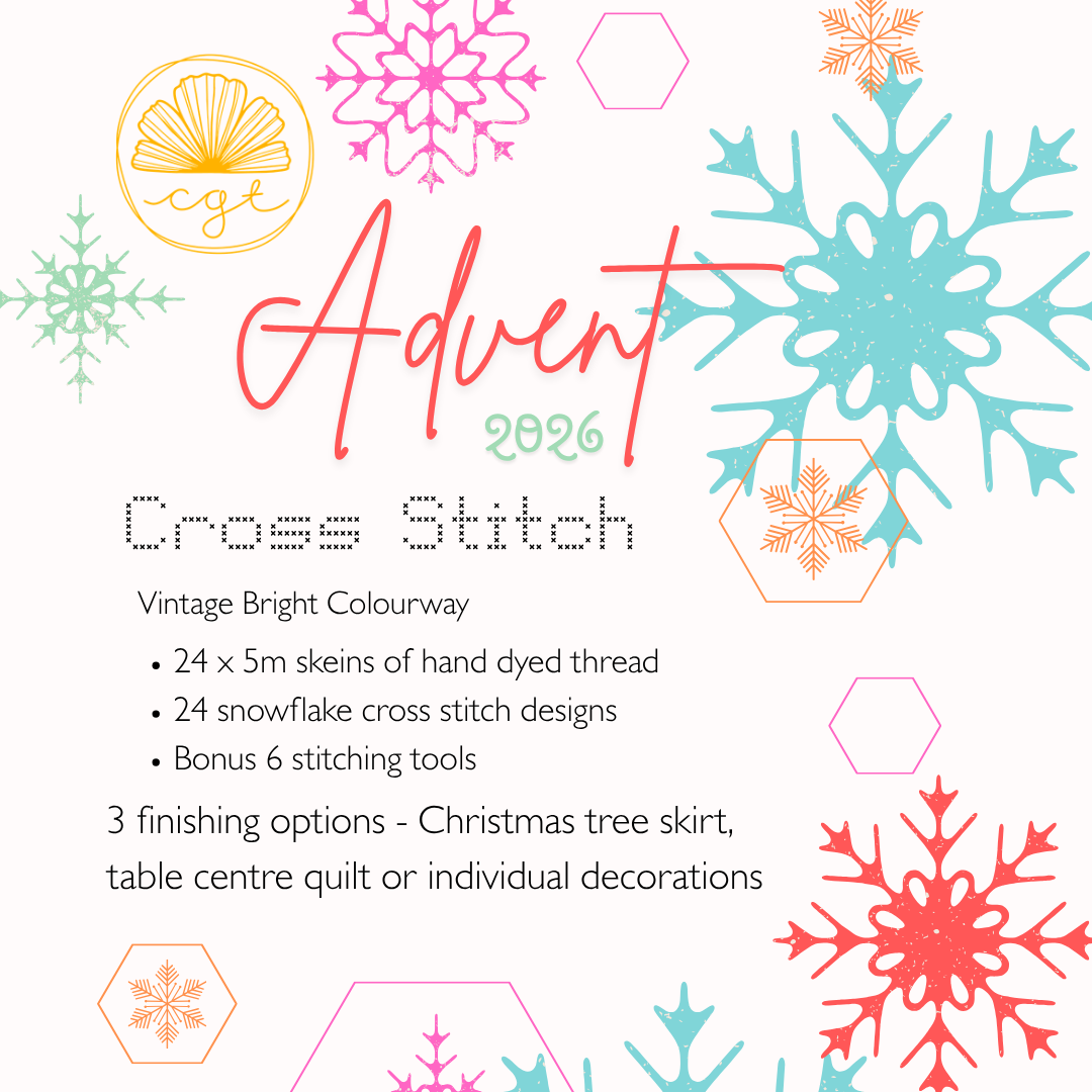 Vintage Bright 2026 Cottage Garden Threads Cross Stitch Advent Calendar