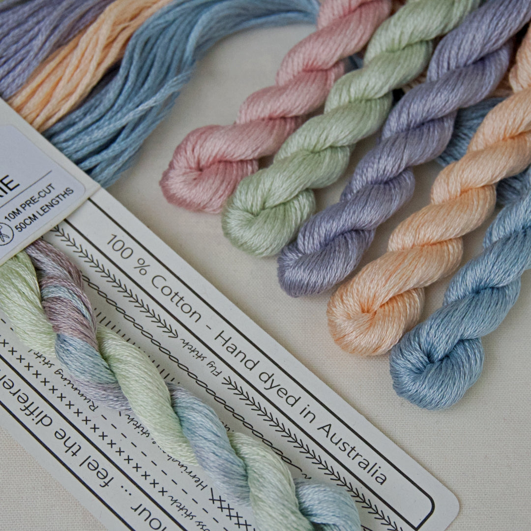 Broderie and the Bobbins embroidery thread pack by Cottage Garden Threads