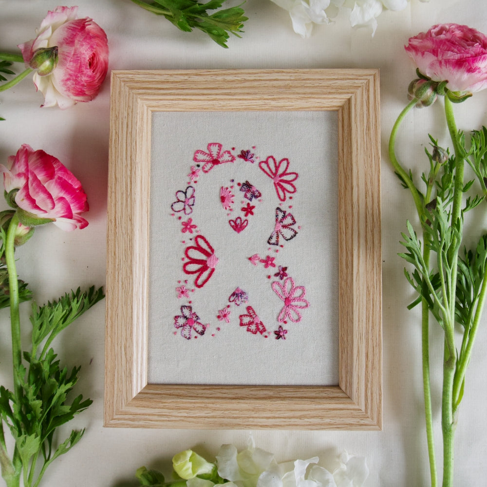 EMBROIDERY PATTERN - THINK PINK