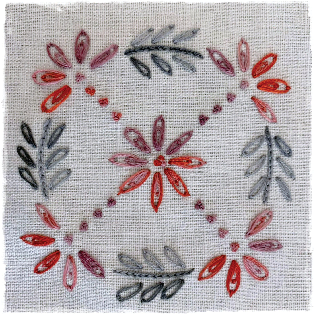 DOG ROSE FLOWERS HAND EMBROIDERY PATTERN - DIGITAL DOWNLOAD
