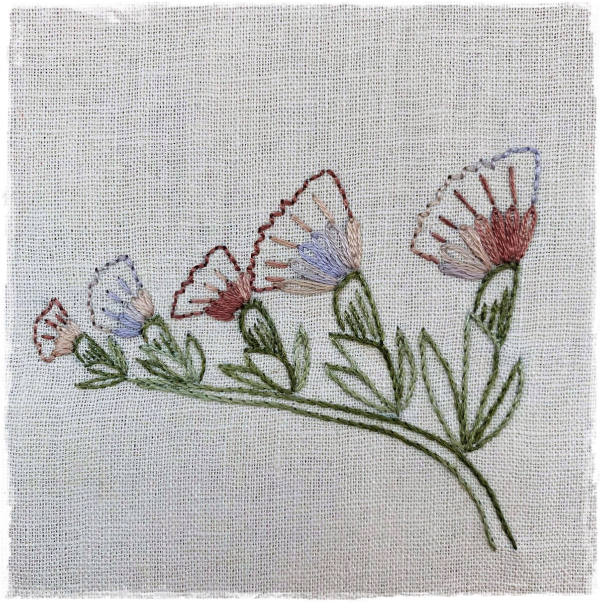 STATICE FLOWER HAND EMBROIDERY PATTERN - DIGITAL DOWNLOAD