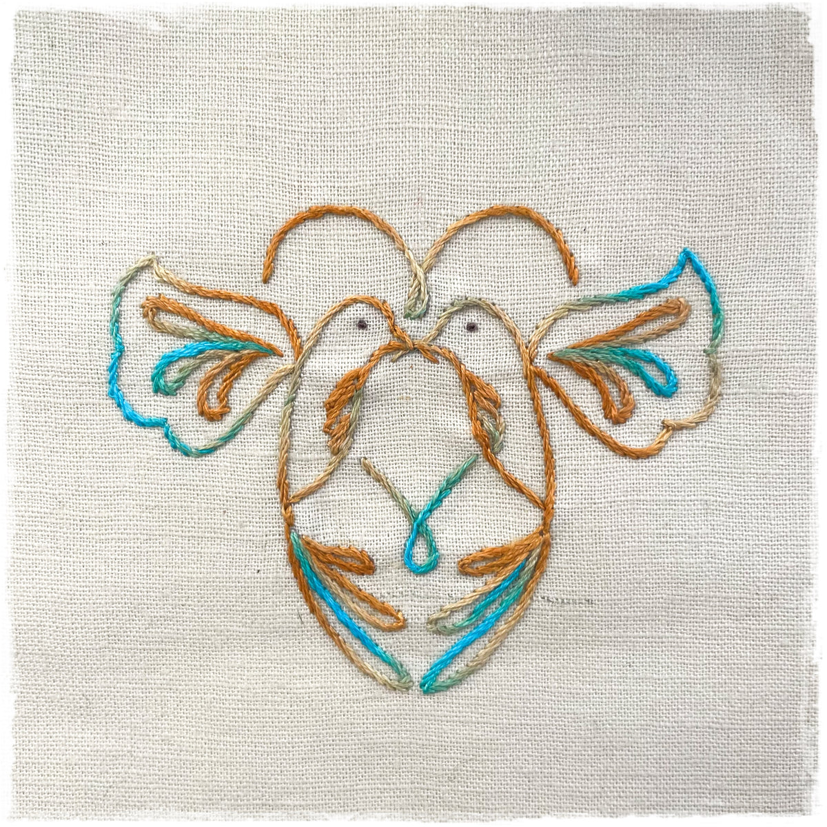 KINGFISHERS HAND EMBROIDERY PATTERN - DIGITAL DOWNLOAD