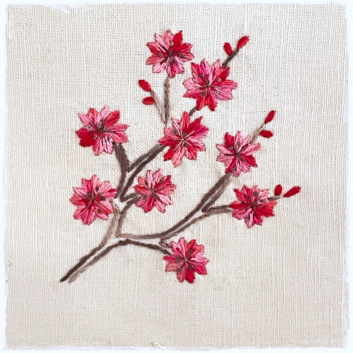 CHERRY BLOSSOM BRANCH HAND EMBROIDERY PATTERN - DIGITAL DOWNLOAD
