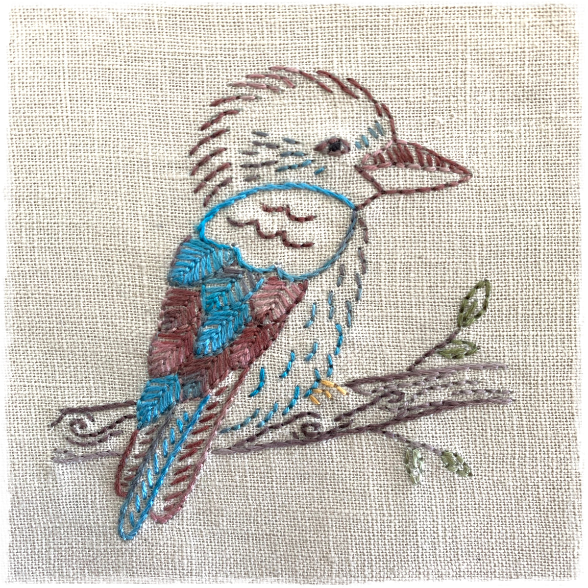 KOOKABURRA HAND EMBROIDERY PATTERN - DIGITAL DOWNLOAD