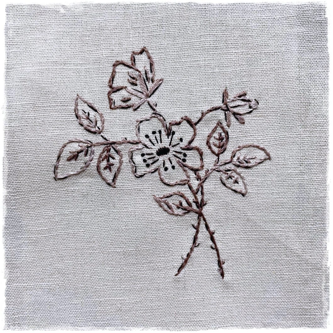 BRIAR ROSE HAND EMBROIDERY PATTERN - DIGITAL DOWNLOAD