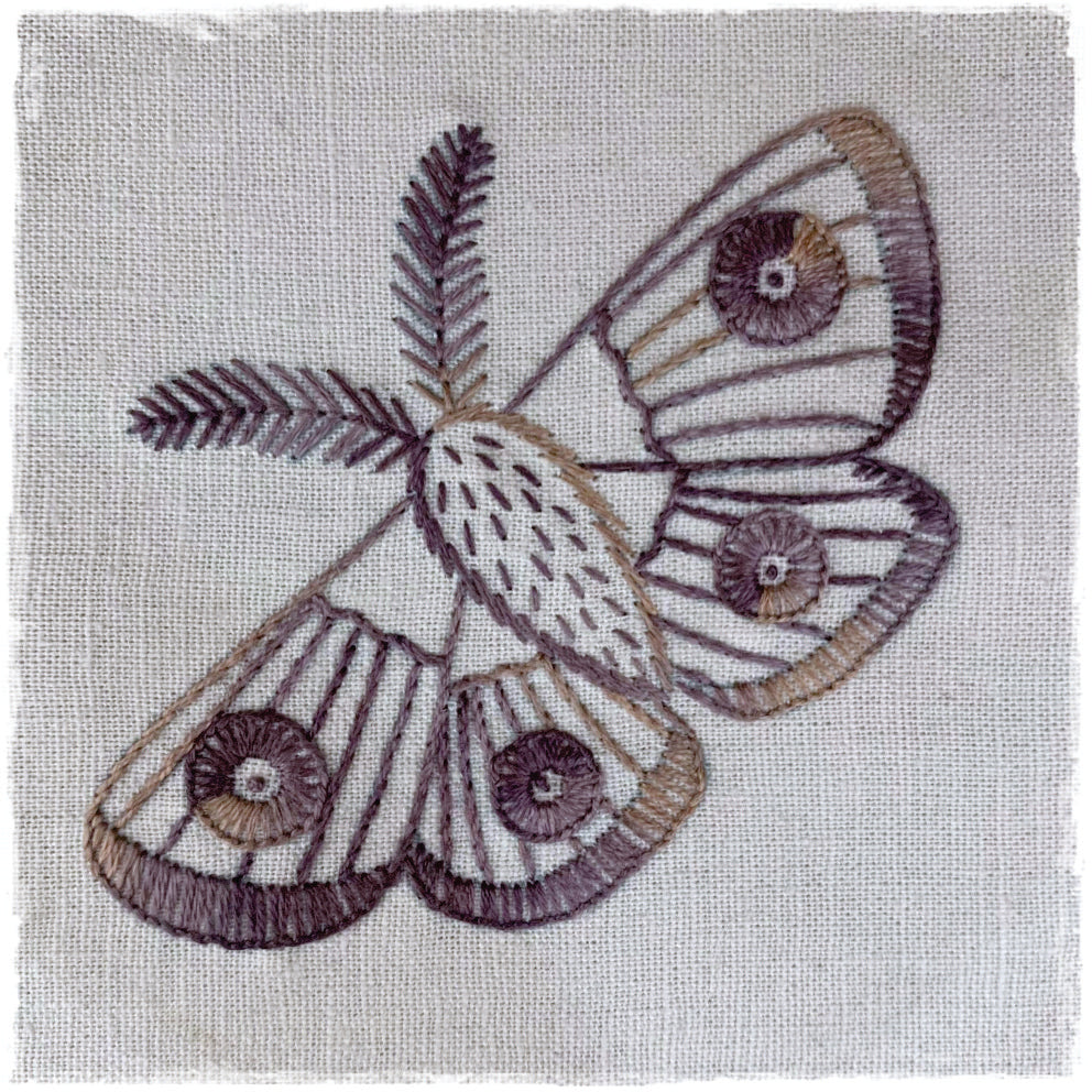 MOTH HAND EMBROIDERY PATTERN - DIGITAL DOWNLOAD