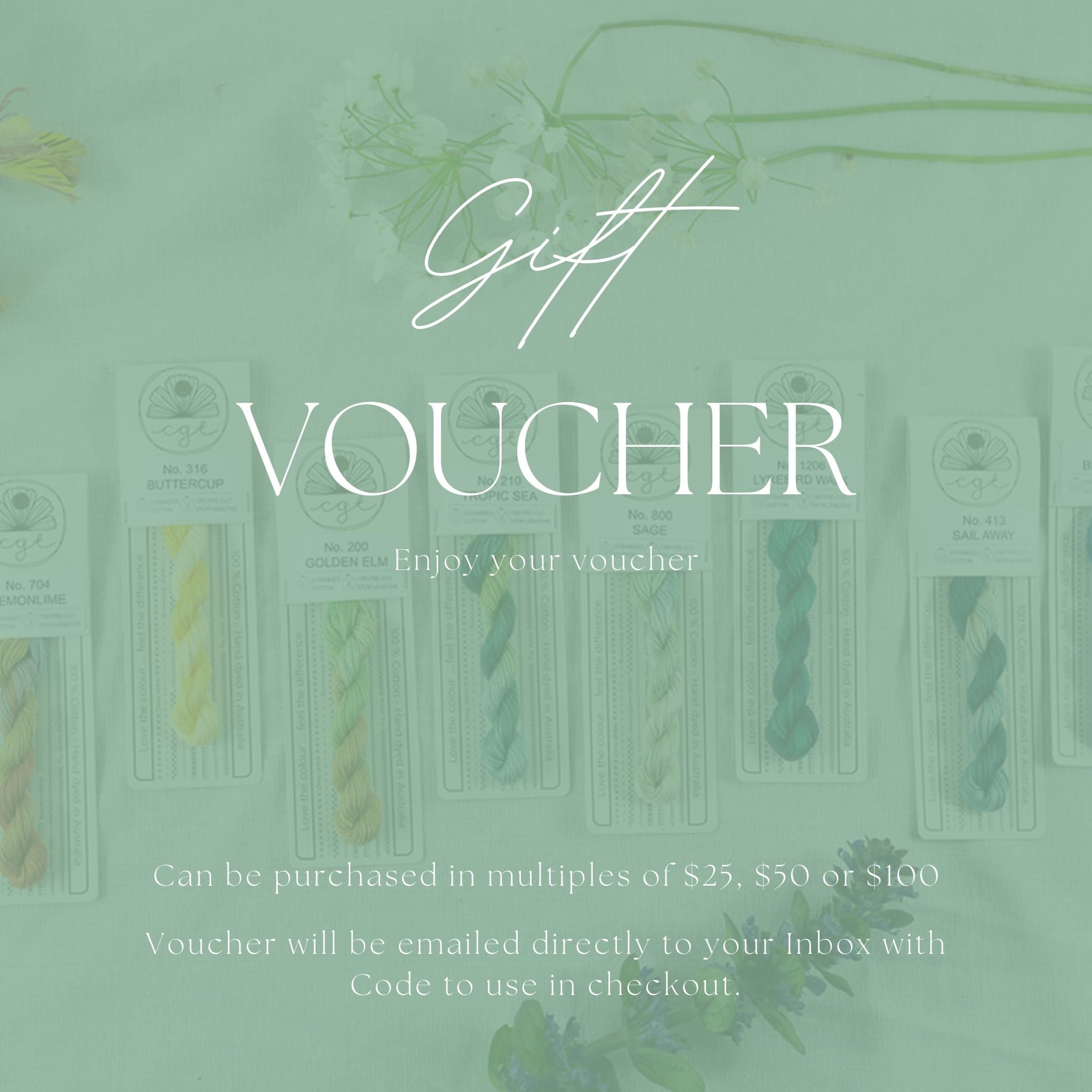 Cottage Garden Threads Gift Voucher