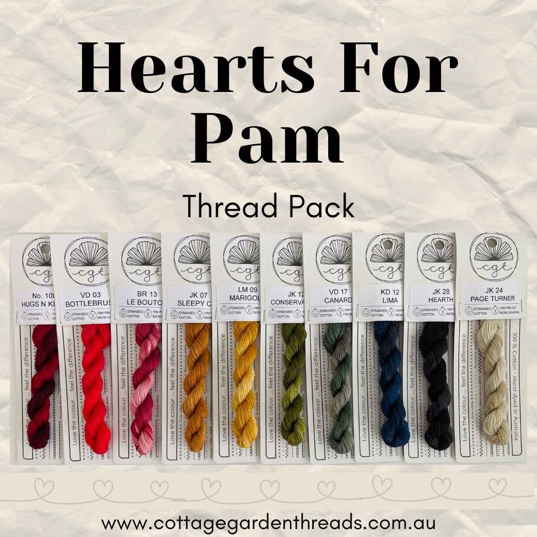 HEARTS FOR PAM THREAD PACK