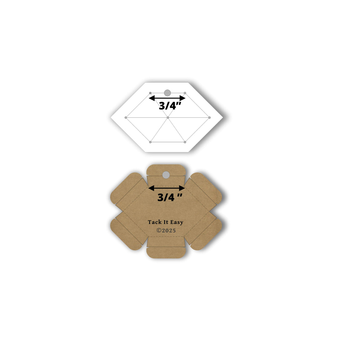 TACK IT EASY HONEYCOMB 3/4" TEMPLATE &amp; GADGET  PRE-ORDER